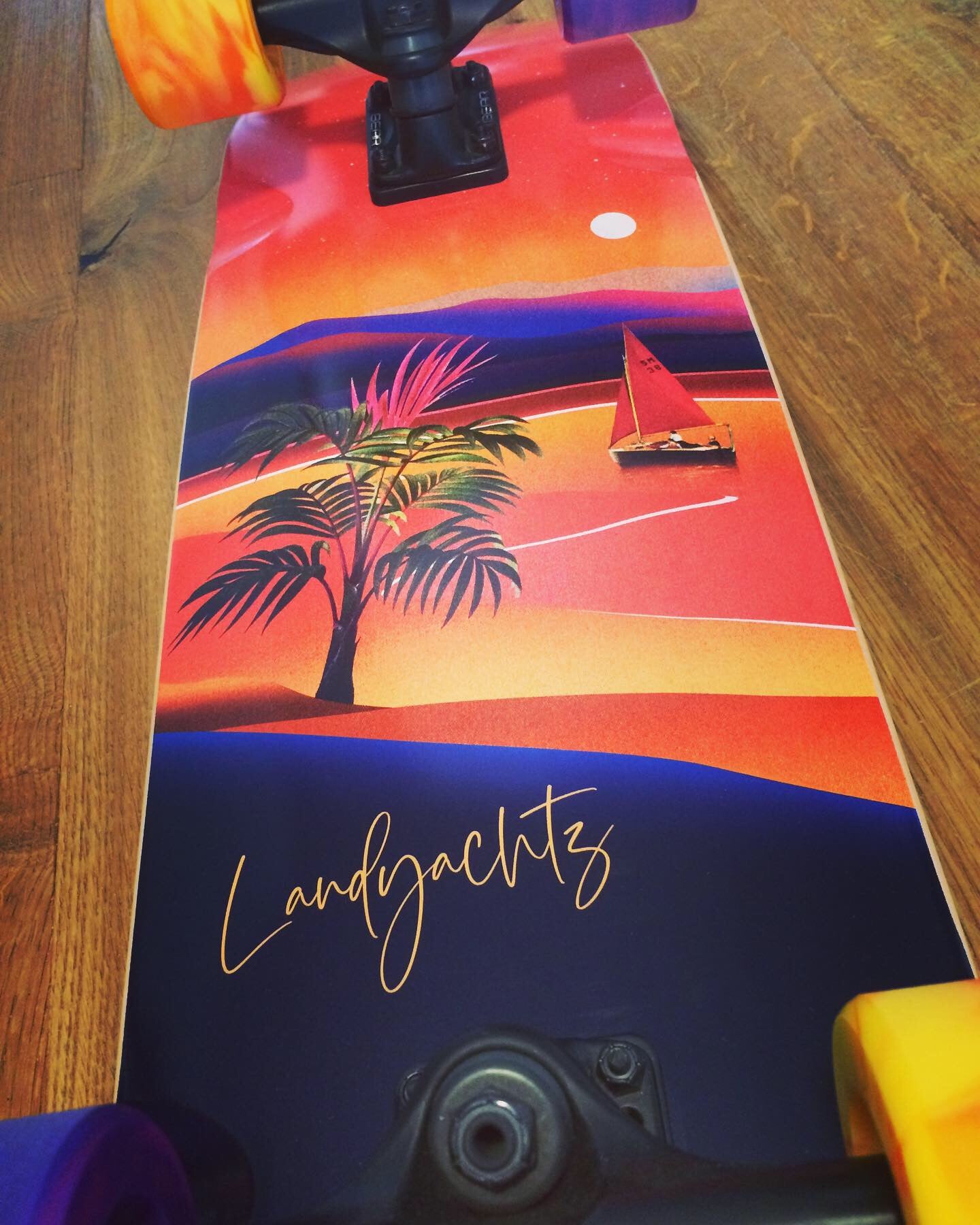 Landyachtz Slim Jim Baja Sail 31" Cruiserboard - Customized 80s Version +++ TESTBOARD +++