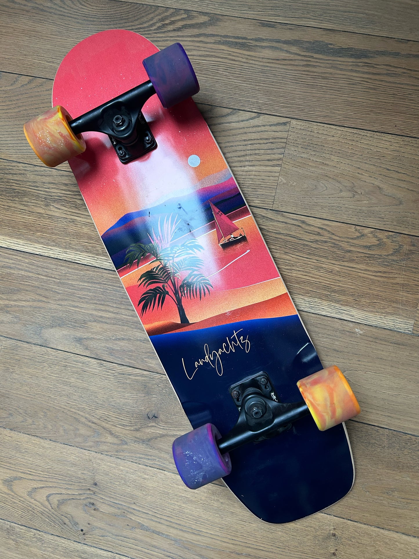 Landyachtz Slim Jim Baja Sail 31" Cruiserboard - Customized 80s Version +++ TESTBOARD +++