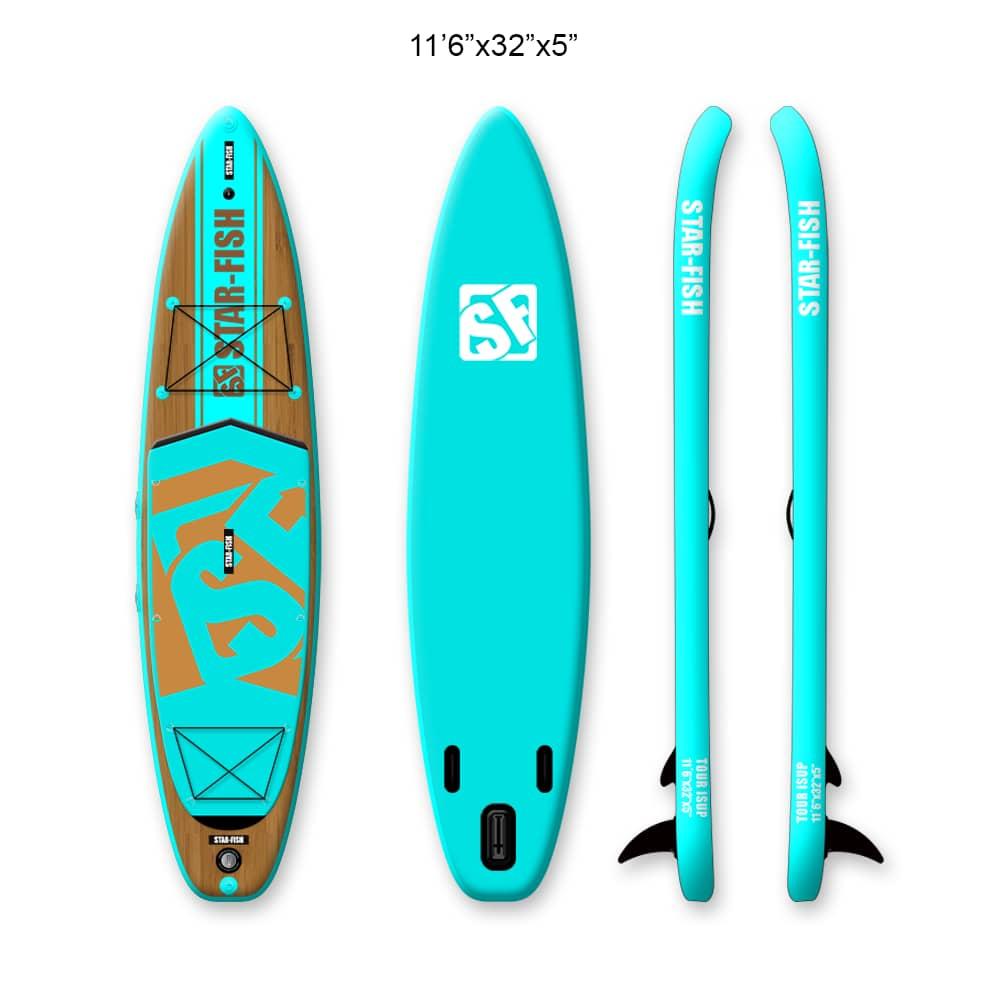 Star-Fish aufblasbares SUP 11'6" Allround (Türkis)