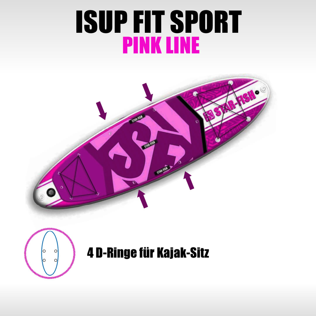 Star-Fish aufblasbares SUP 10' Allround Pink