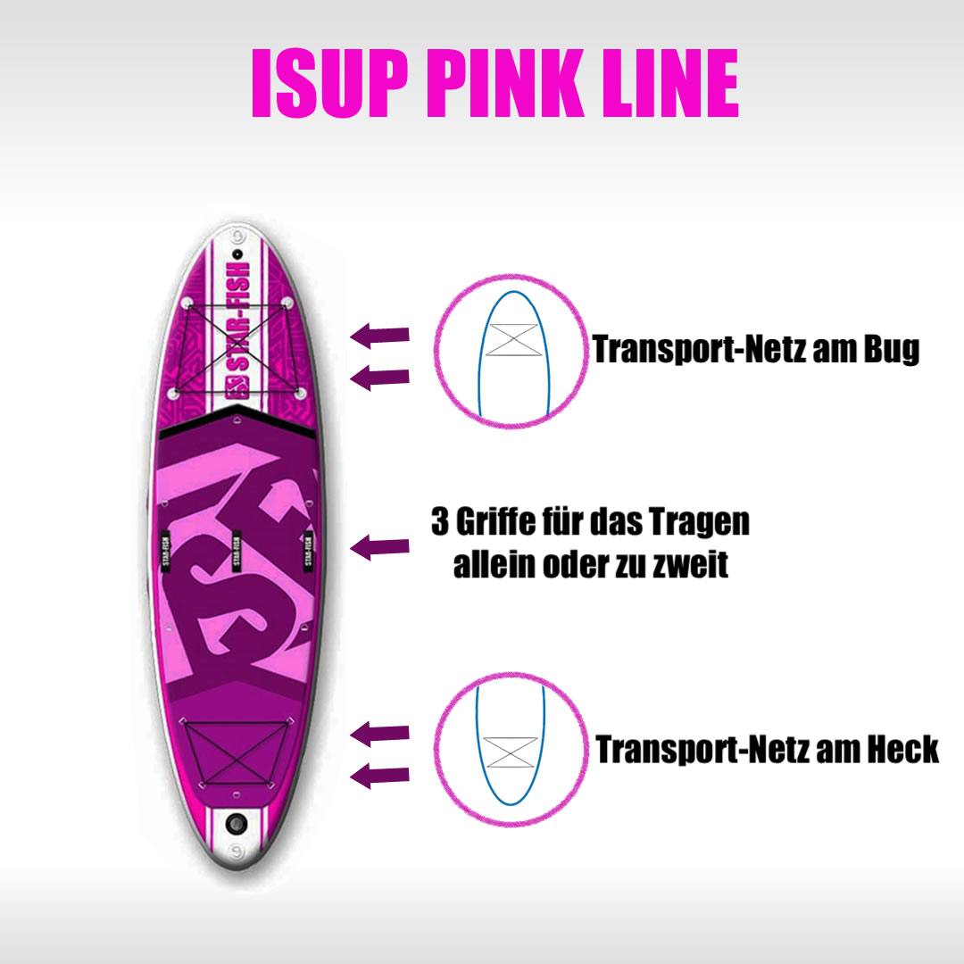 Star-Fish aufblasbares SUP 10' Allround Pink